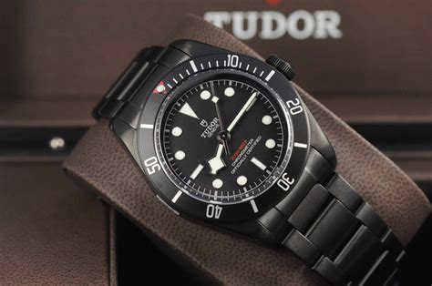 tudor watches black|tudor black bay watch price.